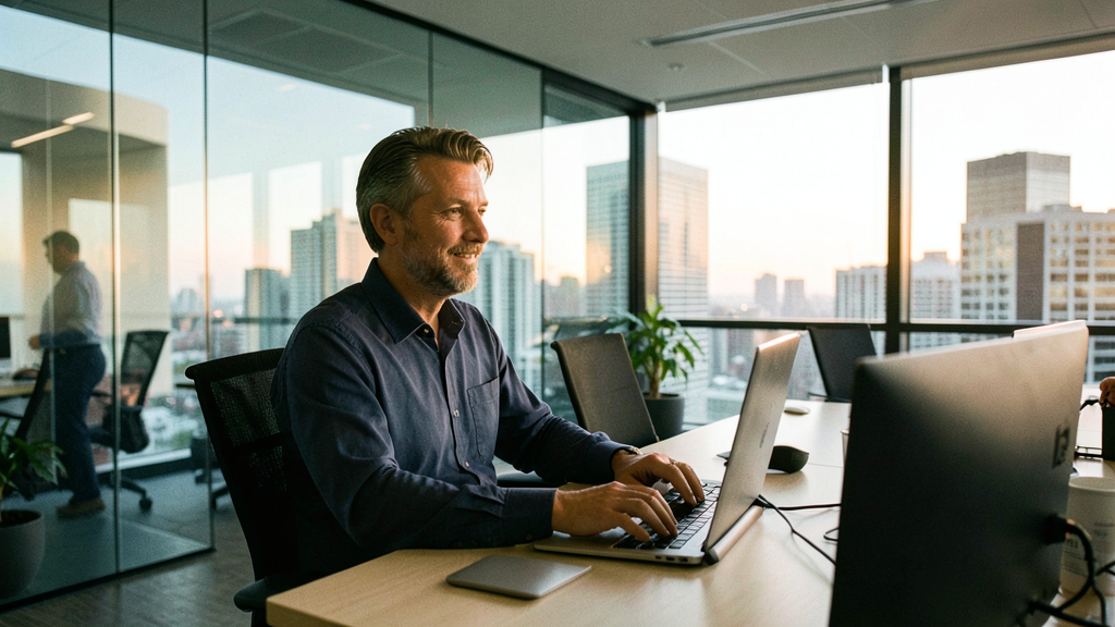 Software Engineer in Modern Tech Office